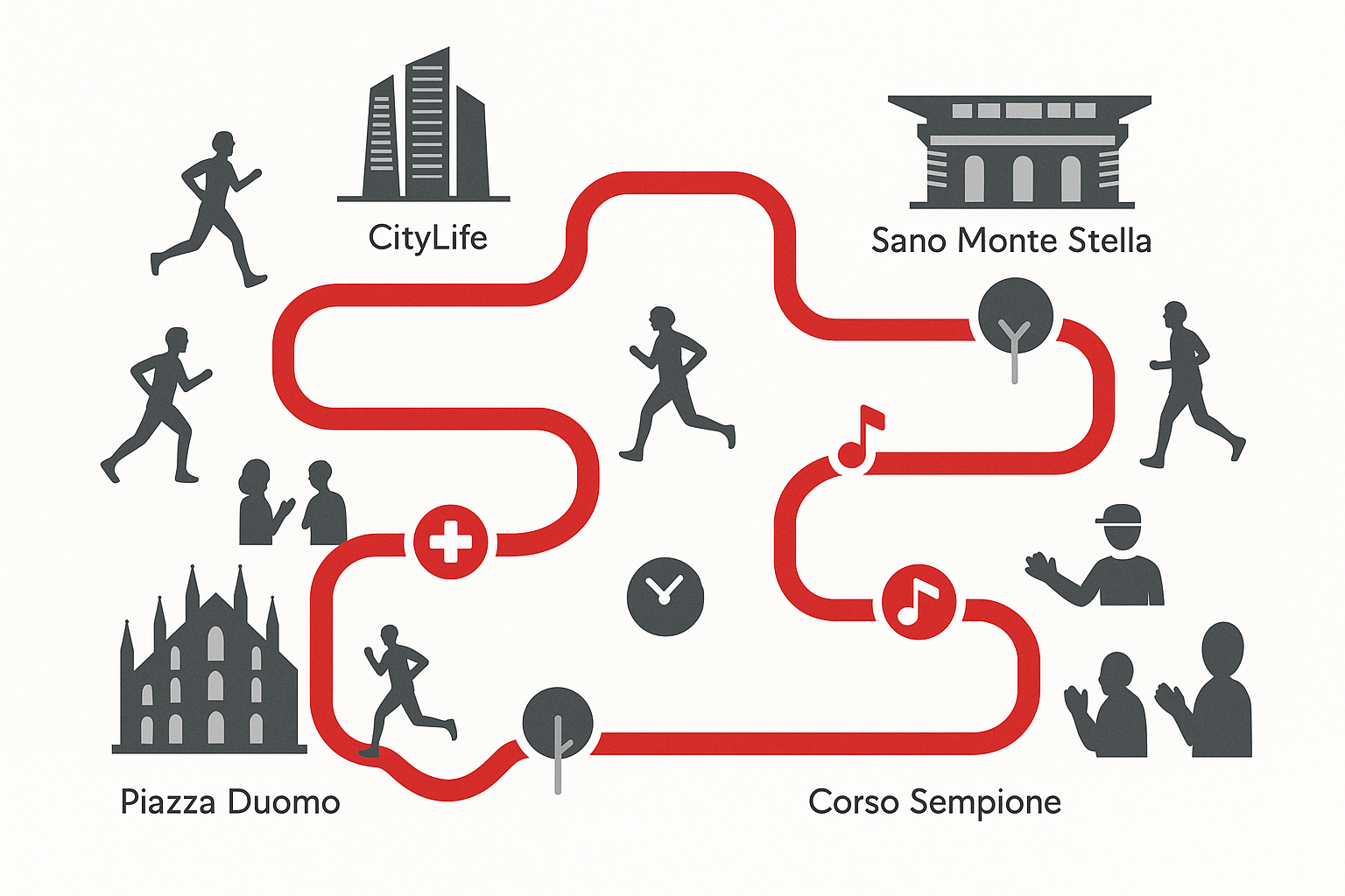 Percorso della Milano City Marathon